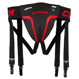 Kruisbeschermer CCM Jock Combo Black/Red Youth