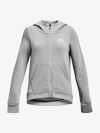 Meisjes hoodie Under Armour Rival Fleece LU FZ Hoodie-GRY