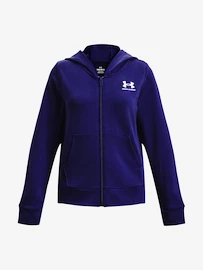 Meisjes hoodie Under Armour Rival Terry FZ Hoodie-BLU