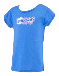 Meisjes T-shirt Babolat  Exercise Cotton Tee Girl French Blue 6 - 8 jaar