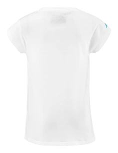 Meisjes T-shirt Babolat  Exercise Cotton Tee Girl White