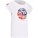 Meisjes T-shirt Babolat  Exercise Cotton Tee Girl White