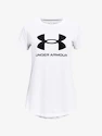 Meisjes T-shirt Under Armour  SPORTSTYLE LOGO SS-WHT L