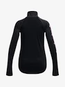 Meisjes T-shirt Under Armour  Tech Graphic 1/2 Zip -BLK