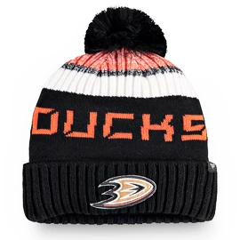 Muts Fanatics Pro Rinkside Goalie Beanie Pom Knit NHL Anaheim Ducks