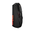 Rackettas Wilson  Clash V3 3PK Racquet Bag Black/Infrared