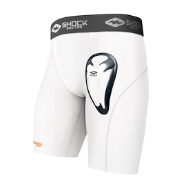 Short met kruisbeschermer Shock Doctor  BioFlex Cup White Senior