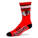 Sokken For Bare Feet  4 Stripes Crew NHL Chicago Blackhawks  EUR 43-48