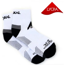 Sokken Karakal Socks X2+ Men Ankle White/Black-41-47