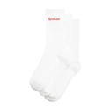 Sokken Wilson  Crew Logo Sock 3 Pack Bright White  S