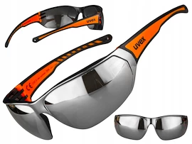 Sportbril Uvex Sportstyle 204 Black/Orange UV