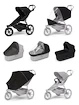 Sportieve kinderwagen Thule Urban Glide 3 Black + Bassinet Black SET 7in1