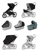 Sportieve kinderwagen Thule Urban Glide 3 Black + Bassinet Mid blue SET 7in1