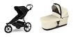 Sportieve kinderwagen Thule Urban Glide 3 Black + Bassinet Soft beige