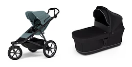 Sportieve kinderwagen Thule Urban Glide 3 Mid blue + Bassinet Black