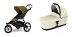 Sportieve kinderwagen Thule Urban Glide 3 Nutria green + Bassinet Soft beige