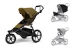 Sportieve kinderwagen Thule Urban Glide 3 Nutria green + Veiligheidsbeugel + Regenscherm