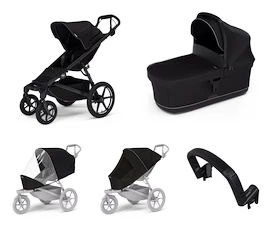 Stadswandelwagen Thule Urban Glide 4-wheel Black + Bassinet Black SET 5in1