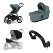 Stadswandelwagen Thule Urban Glide 4-wheel Mid blue + Bassinet Mid blue SET 4in1