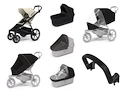 Stadswandelwagen Thule Urban Glide 4-wheel Soft beige + Bassinet Black SET 7in1