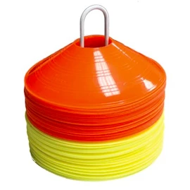 Trainingspion Blue Sports Saucer 2" Kit 25x Yellow + 25x Orange