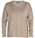 Trui Icebreaker  Flaxen LS V Sweater Beige S