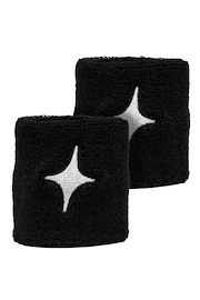 Zweetbandjes Starvie Wristband Black/Silver 2 Pack